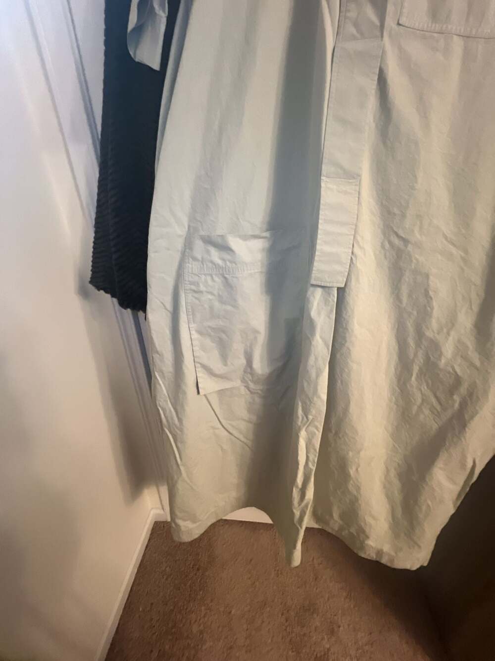 COS Women's Button-Down Shirt Midi Dress with Side Pockets - Picture 3 of 12